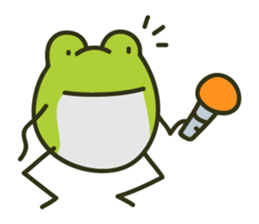 Keko the frog "athletic frog" sticker #12239693