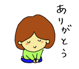Bobbed hair girl Bob-chan sticker #12239696
