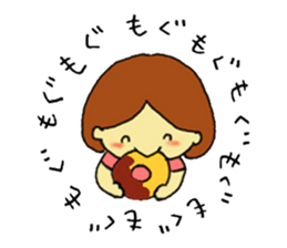 Bobbed hair girl Bob-chan sticker #12239701