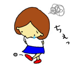 Bobbed hair girl Bob-chan sticker #12239703