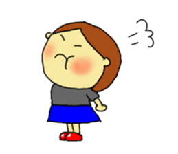 Bobbed hair girl Bob-chan sticker #12239720