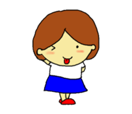 Bobbed hair girl Bob-chan sticker #12239733