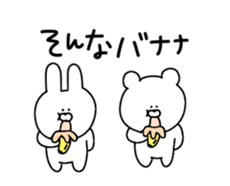 Of the rabbit and the bear dead language sticker #12239749