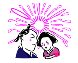 Cute Fireworks sticker #12241515