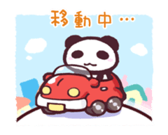 Moving panda sticker! sticker #12241627