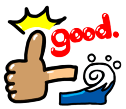 Surfer reaction. sticker #12241645