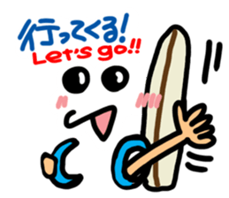 Surfer reaction. sticker #12241647