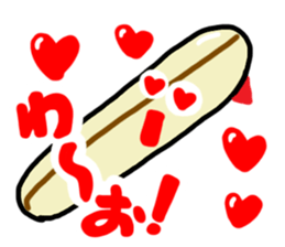 Surfer reaction. sticker #12241657