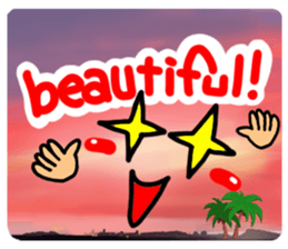 Surfer reaction. sticker #12241676