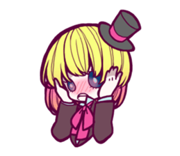 cute girls and boy sticker #12242121