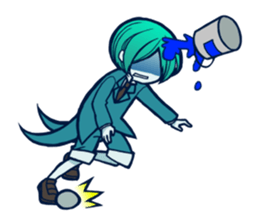 cute girls and boy sticker #12242124