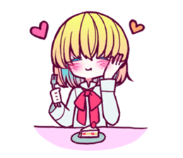 cute girls and boy sticker #12242133