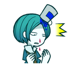 cute girls and boy sticker #12242136