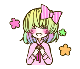cute girls and boy sticker #12242141