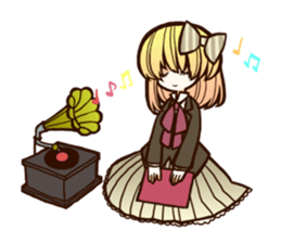 cute girls and boy sticker #12242149