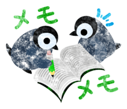 Pretty penguin babies 3 sticker #12242284