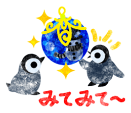 Pretty penguin babies 3 sticker #12242289