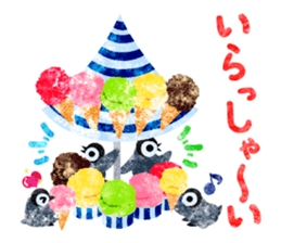 Pretty penguin babies 3 sticker #12242291