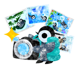 Pretty penguin babies 3 sticker #12242299