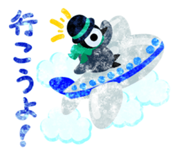 Pretty penguin babies 3 sticker #12242303