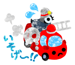 Pretty penguin babies 3 sticker #12242305