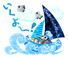 Pretty penguin babies 3 sticker #12242307