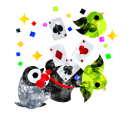 Pretty penguin babies 3 sticker #12242316