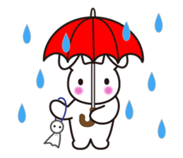 Lovely Rabbit in love sticker #12242440