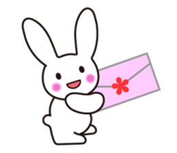 Lovely Rabbit in love sticker #12242442