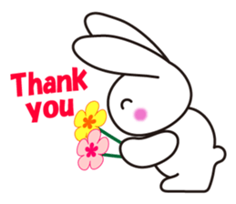 Lovely Rabbit in love sticker #12242443