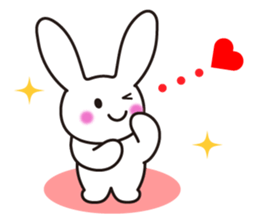 Lovely Rabbit in love sticker #12242444