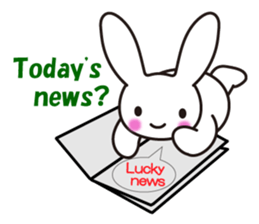 Lovely Rabbit in love sticker #12242445