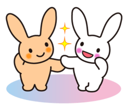 Lovely Rabbit in love sticker #12242446