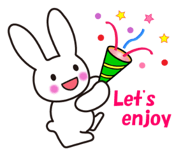 Lovely Rabbit in love sticker #12242448