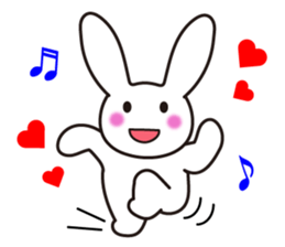 Lovely Rabbit in love sticker #12242449