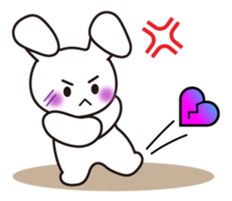 Lovely Rabbit in love sticker #12242454