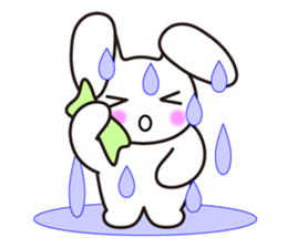 Lovely Rabbit in love sticker #12242459