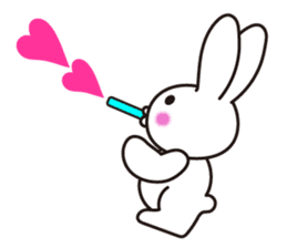 Lovely Rabbit in love sticker #12242463