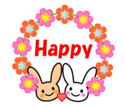 Lovely Rabbit in love sticker #12242473
