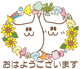 girlish cats.Japanese sticker #12242862