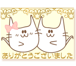 girlish cats.Japanese sticker #12242872