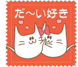 girlish cats.Japanese sticker #12242886