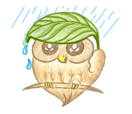 so so bird - cute owl sticker #12243121