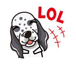 iinu - English Setter sticker #12244546