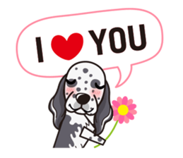 iinu - English Setter sticker #12244547