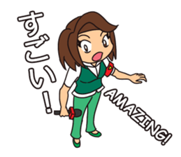 Reporter Nancy and Extras sticker #12246191