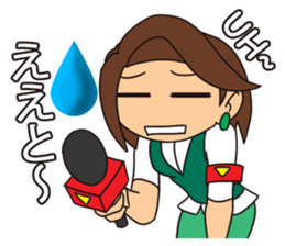 Reporter Nancy and Extras sticker #12246194