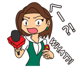 Reporter Nancy and Extras sticker #12246198