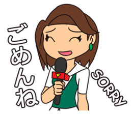 Reporter Nancy and Extras sticker #12246214