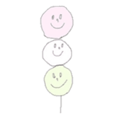 sanshoku dango (three colored dumplings) sticker #12246222